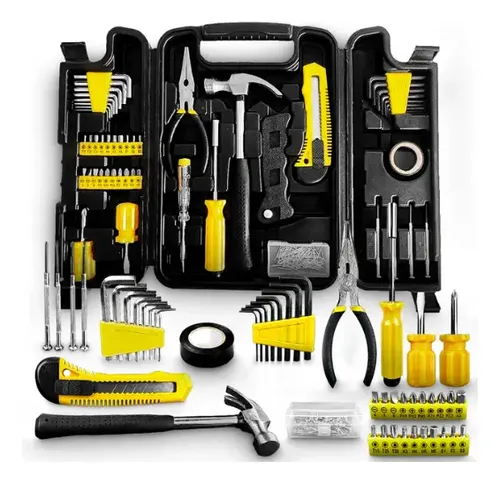 Jogo de Ferramentas 200 Peças com Chaves de Precisão e Allen Kit com Maleta Resistente - Titanium Platina