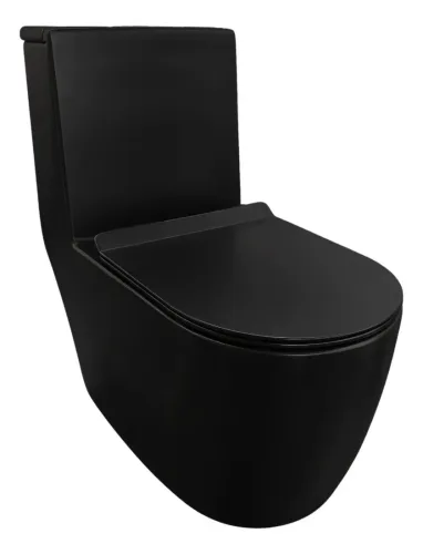 Vaso Sanitario Monobloco Caixa Acoplada Budapeste Preto