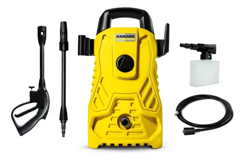 Lavadora de Alta pressão Kärcher Compacta 1500 PSI/Libras 1400W 300L/h com Aplicador de Detergente e Lança Regulável 127v