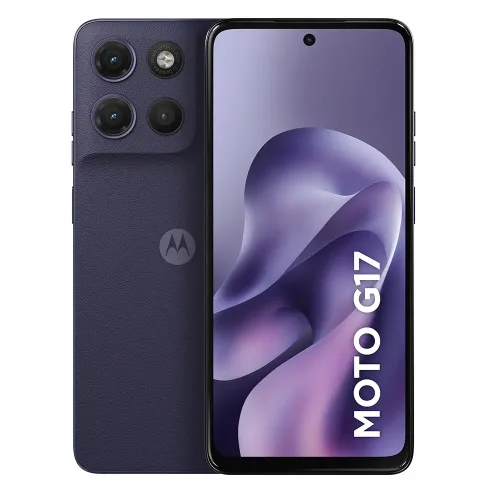 Smartphone Motorola Moto G17 4g - 256gb 12gb (4gb Ram + 8gb Ram Boost) Camera 50mp Sony Lytia 600, Tela Fhd+ 60hz, Bateria 5200
