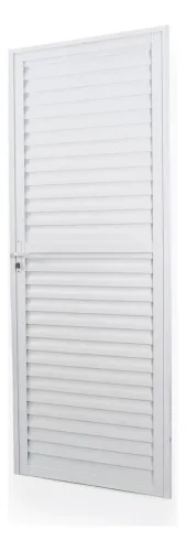 Porta de Alumínio Laminada 210x60cm Soft Plus Mgm Abertura Direita Branco