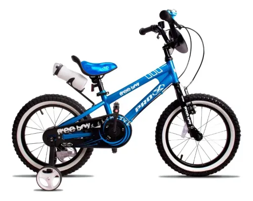 Bicicleta Infantil Pro-X Freeboy Aro 16 Azul com Rodinhas e Campainha