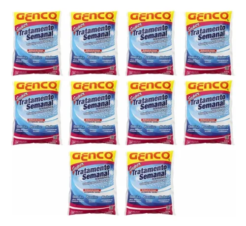 10 Super Tratamento Semanal Genco Para Piscina Oxigenco 400g